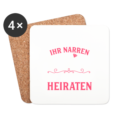 Hochzeit Untersetzer - BRAUT / HOCHZEIT / FEIER / JUNGGESELLIN