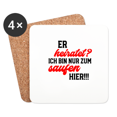Hochzeit Untersetzer - Junggesellenabschied Bräutigam heiratet Team JGA