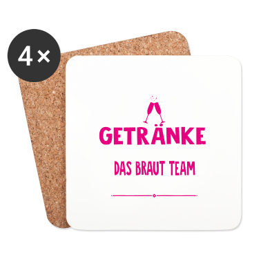 Hochzeit Untersetzer - BRAUT / HOCHZEIT / FEIER / JUNGGESELLIN