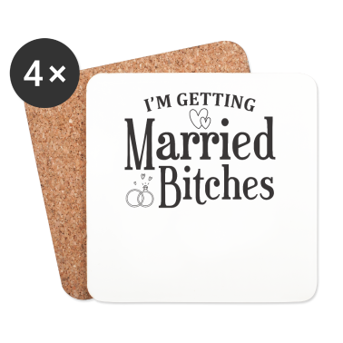 Hochzeit Untersetzer - Hochzeit Ehe verheiratet Geschenk Geschenkidee