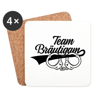 Hochzeit Untersetzer - TEAM BRÄUTIGAM HOCHZEIT JUNGGESELLENABSCHIED JGA
