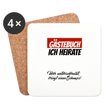 Hochzeit Untersetzer - Hochzeitsparty Braut Bräutigam Gästebuch T-Shirt