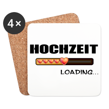 Hochzeit Untersetzer - Hochzeit loading lustige Geschenkidee heiraten