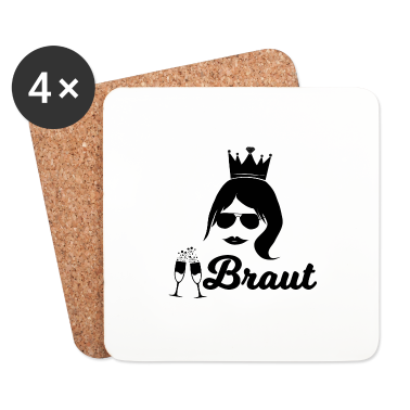 Hochzeit Untersetzer - Braut JGA Shirt Damen