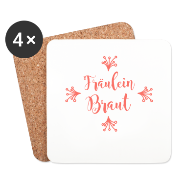 Hochzeit Untersetzer - COOLES SÜßES FRÄULEIN BRAUT JUNGESELLINNENABSCHIED