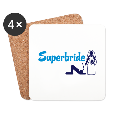 Hochzeit Untersetzer - Superbraut!