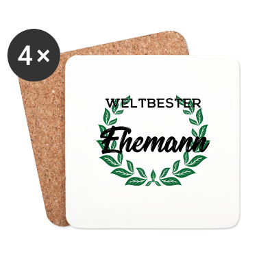 Hochzeit Untersetzer - Ehemann Familie Vater Geburtstag Papa Geschenk