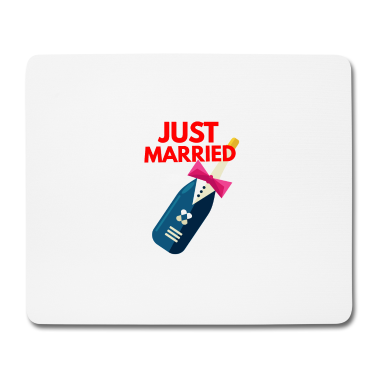 Hochzeit Mousepad - just married frisch verheiratet hochzeitsfeier