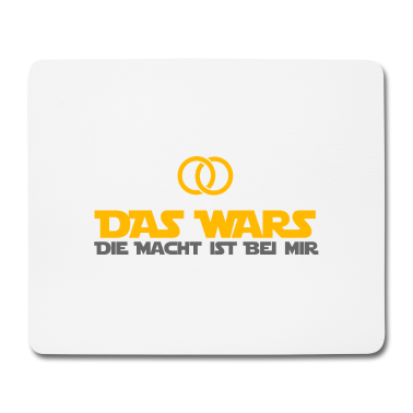 Hochzeit Mousepad - DAS WARS - Hochzeitsfeier Heiraten JGA Geschenk
