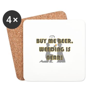 Hochzeit Untersetzer - Heiraten Beer