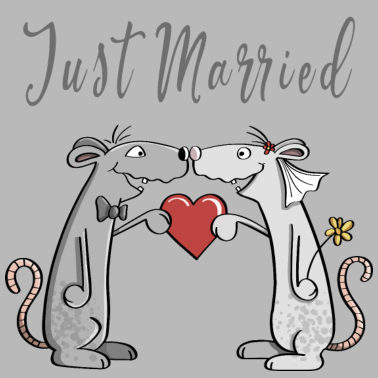 Motiv Just Married - Hochzeit - Brautpaar - Liebe - Fun