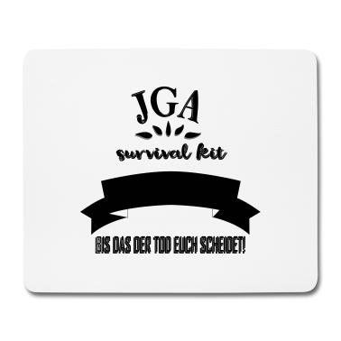 Hochzeit Mousepad - jga_survival_kit_b