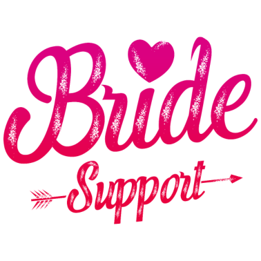 Motiv Braut Support Herz Team Junggesellinnen