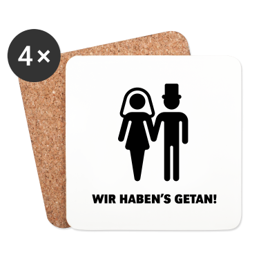 Hochzeit Untersetzer - Wir haben's getan!