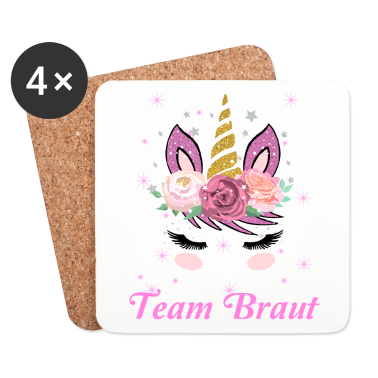 Hochzeit Untersetzer - Damen JGA Geschenk Junggesellenabschied Team Braut