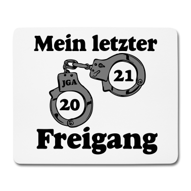 Hochzeit Mousepad - JGA 2021 Mein letzter Freigang ...-