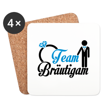 Hochzeit Untersetzer - Team Bräutigam