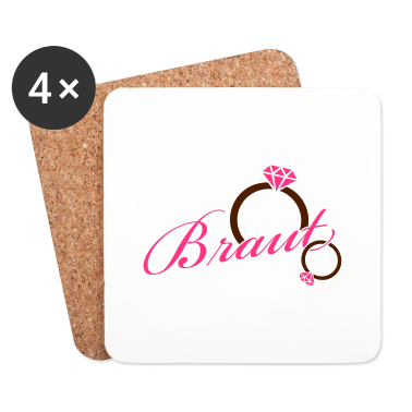 Hochzeit Untersetzer - Braut