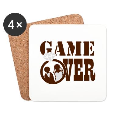 Hochzeit Untersetzer - Game Over