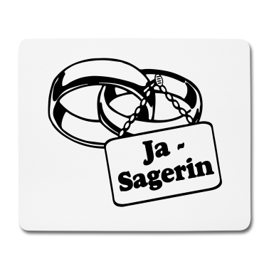 Hochzeit Mousepad - Ja Sagerin .../+