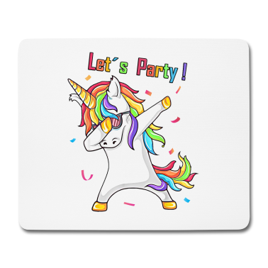 Hochzeit Mousepad - Tanzendes Einhorn Dabbing Unicorn Party Geburtstag