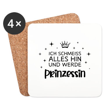 Hochzeit Untersetzer - Prinzessin Geschenk Hochzeit Ehe Braut