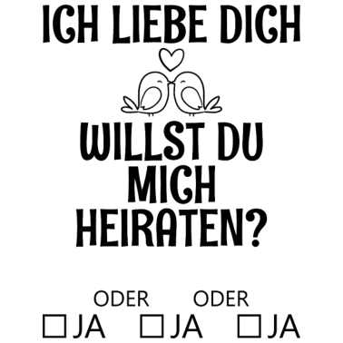 Motiv Willst du mich heiraten Geschenk Hochzeit Braut