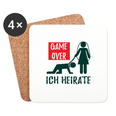 Hochzeit Untersetzer - Ich heirate Braut Junggesellin Geschenk Hochzeit