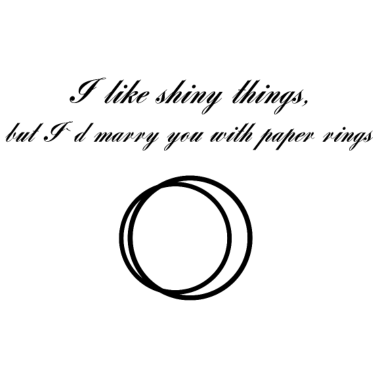 Motiv Hochzeitsringe mit Spruch