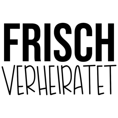 Motiv Frisch verheirartet Hochzeit Spruch Sommer