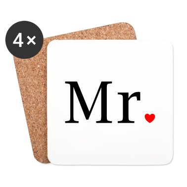 Hochzeit Untersetzer - Mr and Mrs married Hochzeit Feier Verheiratet Mrs