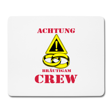 Hochzeit Mousepad - Bräutigam Crew Farbe