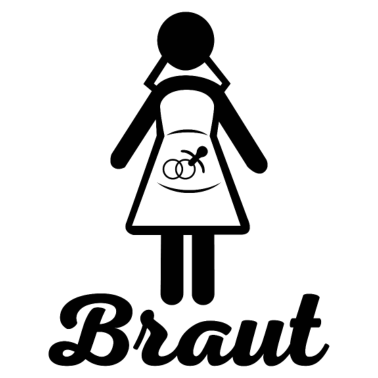 Motiv Braut Geschenk Hochzeit Ehe Paar Poltern