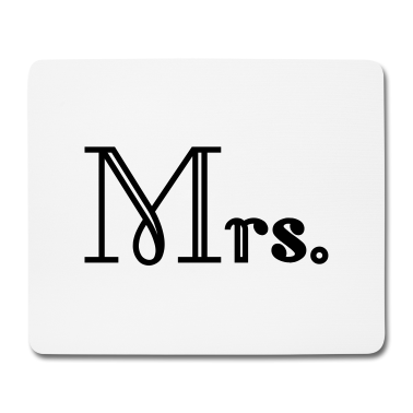 Hochzeit Mousepad - Mr and Mrs married Hochzeit Feier Verheiratet Mrs