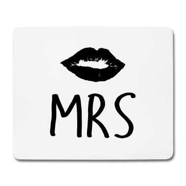 Hochzeit Mousepad - mrs kiss Mr. and Mrs. married Hochzeit Feier