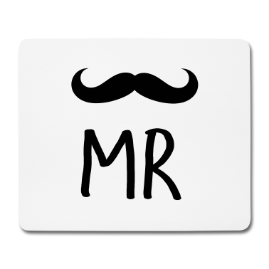 Hochzeit Mousepad - Mr bart Mr. and Mrs. married Hochzeit Feier