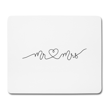 Hochzeit Mousepad - Mr and Mrs married Hochzeit Feier Verheiratet Mrs
