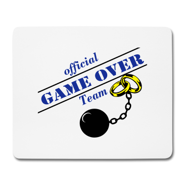Hochzeit Mousepad - Game Over Team JGA