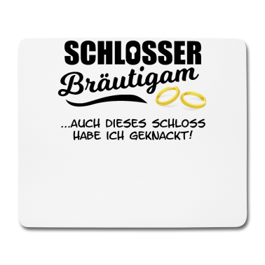 Hochzeit Mousepad - Schlosser Bräutigam Hochzeit Lustig Geschenk Mann