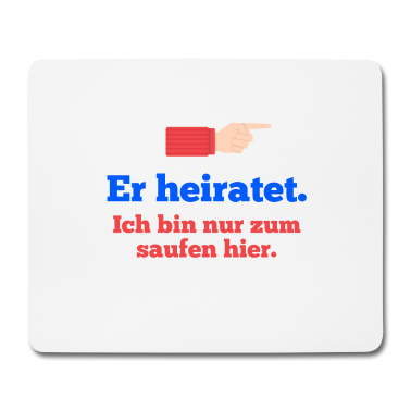 Hochzeit Mousepad - Junggesellenabschied Bräutigam heiratet Team JGA