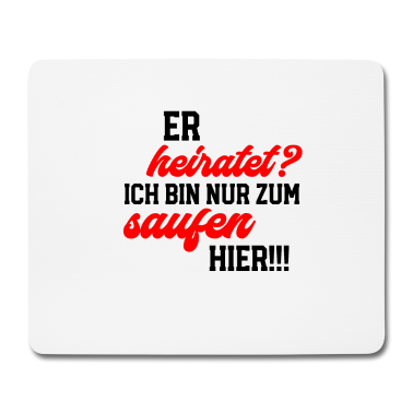 Hochzeit Mousepad - Junggesellenabschied Bräutigam heiratet Team JGA