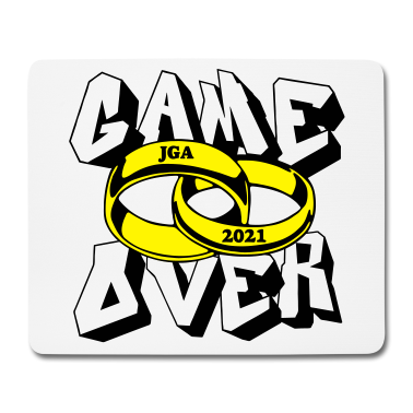Hochzeit Mousepad - JGA 2021 Hochzeit Game Over ...-