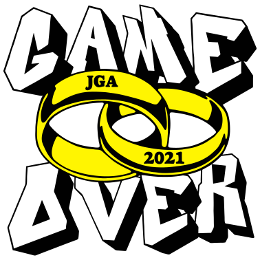 Motiv JGA 2021 Hochzeit Game Over ...-