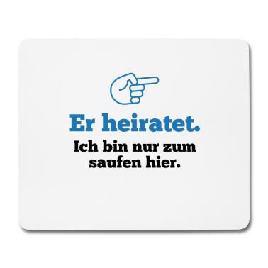 Hochzeit Mousepad - Junggesellenabschied Bräutigam heiratet Team JGA