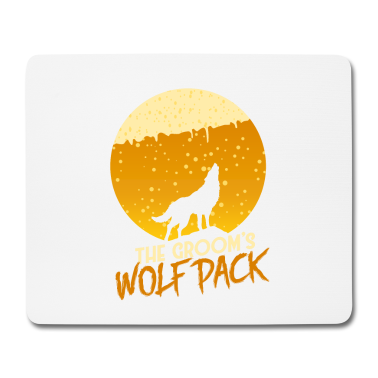 Hochzeit Mousepad - Der Wolfsrudel des Bräutigams