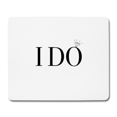 Hochzeit Mousepad - I+do braut
