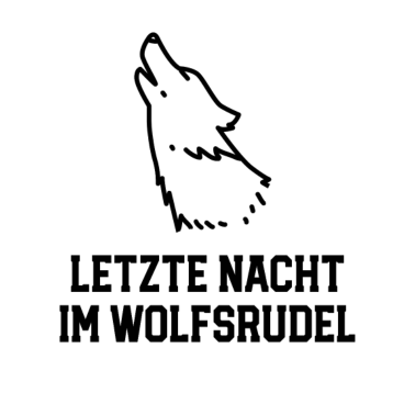 Motiv Junggesellenabschied Bräutigam heiratet Wolf JGA
