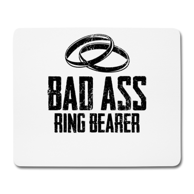 Hochzeit Mousepad - Bad Ass Ring Inhaber Ehering Ring Security