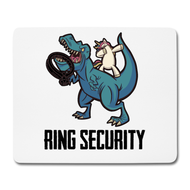 Hochzeit Mousepad - Ring Security Ehering Ring Inhaber Dinosaurier