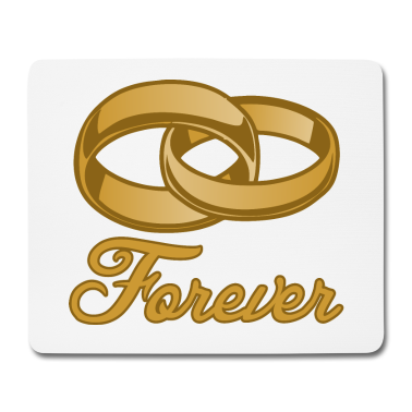 Hochzeit Mousepad - Für immer Ehering Hochzeit Geschenk